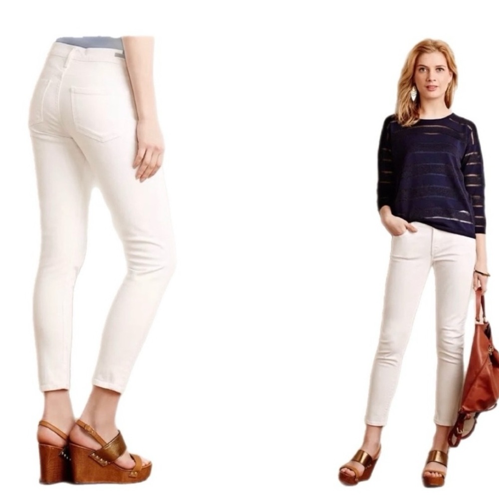 CITIZENS of HUMANITY AVEDON SKINNY OPTIC WHITE ANKLE JEANS - Picture 1 of 5